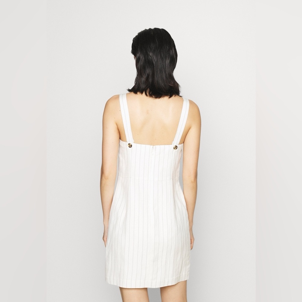 Club Monaco Linen Mini Stripe Dress - Picture 3 of 15